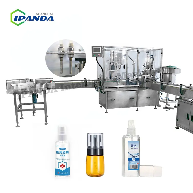 Automatic High Speed Piston Detergent Body Wash Shampoo 10ml PP Plastic Glass Small Bottle Filling Sealing Machine