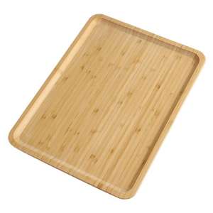 Nachhaltige Bambus schale zum trockenen Einweichen Runde Pizza Tablett Grill platte Holz gebäck Tablett Quadratische Tasse Tablett Tee Tablett Obst tablett - Product Image 5