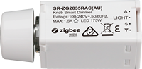 Sunricher 350W Zigbee Variateur Intelligent à Bouton Rotatif Standard Australien Sans Neutre Prend en Charge les Charges Résistives, Capacitives et Inductives