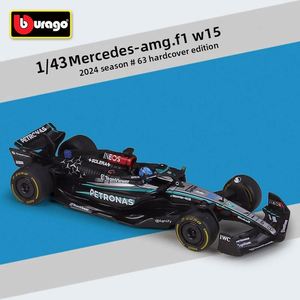 Modèle de voiture de course Formule 1 en alliage moulé sous pression 1:43 2024, style F1, véhicule à roues ouvertes, avec vitrine en acrylique, objet de collection, vente en gros - Product Image 6