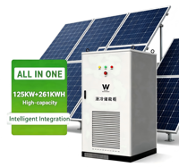 Système solaire hybride commercial ESS industriel Wattzing 832V à refroidissement par air IP54, batterie LiFePO4 261 kWh, 8000 cycles, garantie 10 ans