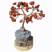 HZ Gravier de cristal en pierre naturelle, ornements créatifs de décoration de bureau pour la maison, autres objets artisanaux en cristal, Arbre de la prospérité