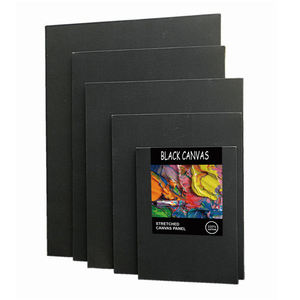 Lienzo negro de artista personalizado con marco de madera, tablero de pintura al óleo para niños, bricolaje - Product Image 1