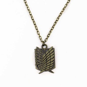 Attack on <span class=keywords><strong>Titan</strong></span> collar Eren Key <span class=keywords><strong>Shingeki</strong></span> No Kyojin colgante moda Vintage Retro Anime joyería para hombres Cosplay al por mayor - Product Image 5