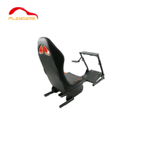 Siège de simulateur de course OEM ODM avec levier de vitesses et support de volant de course pour PS4, compatible avec le frein à main et le levier de vitesses Logitech