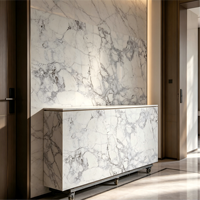 Plans de travail de cuisine et îlots de salle de bain modernes et portables en granit gris, marbre blanc crème Calacatta et pierre de quartz sur mesure
