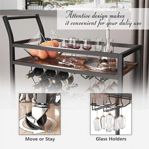 من ذهب Ama zon ، مع 2 رفوف بالمرايا ، حوامل نبيذ زجاجية ، بار منزلي - Product Image 6