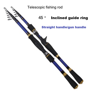 Canne à pêche portable en fibre <span class=keywords><strong>de</strong></span> carbone <span class=keywords><strong>de</strong></span> qualité export MH, action rapide, canne à lancer, canne à pêche en mer, équipement pour la pêche au prédateur - Product Image 2
