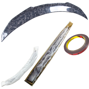 สำหรับ W205 C-Class C205รถเก๋ง2ประตูสไตล์ PSM ปลอมแปลงคาร์บอนไฟเบอร์ด้านหลังสปอยเลอร์ลำตัวปีก2014-2020 - Product Image 6