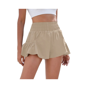 Pantalones Cortos Deportivos de Alta Calidad para Mujer, para Yoga, Ciclismo y Entrenamiento, Cintura Media, Casuales, de Secado Rápido, Poliéster/Algodón, Envío Directo, Artículo Popular - Product Image 3