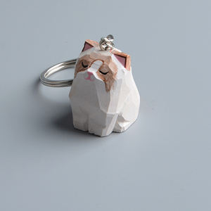 Deliziosa statuetta di gatto intagliata a mano <span class=keywords><strong>in</strong></span> <span class=keywords><strong>legno</strong></span>, lavorazione artistica unica per la decorazione della casa - Product Image 2