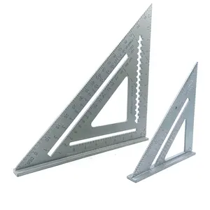 7inch / 12inch Cast Aluminum Alloy Rafter Square Carpenter Square Engineer Aluminium Rafter Triangle Square