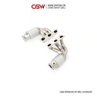 Silencieux d'échappement ap01, Performance son actif, avec collecteur pour Porsche 911, 99.1, pièces détachées pour automobile