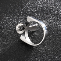 KALEN – bague unisexe Vintage en acier inoxydable, bijoux à rayures de cheville égyptien antique