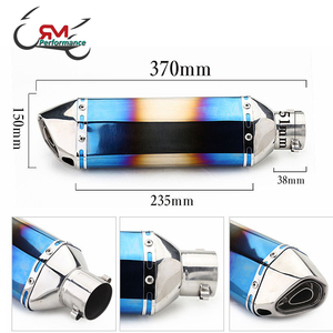 Universel Moto D'échappement Échapper Moto Motocross Silencieux Silencieux Pour Z400 Z800 Z1000 MT07 VTT <span class=keywords><strong>Db</strong></span> <span class=keywords><strong>Killer</strong></span> AK03 - Product Image 2
