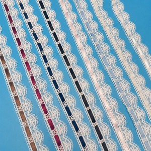 Nastro in Pizzo Solubile in Acqua, Multicolore, 10 Iarde, Bordo Ricamato <span class=keywords><strong>a</strong></span> Festoni per Decorazioni Fai-da-Te e Abiti - Product Image 1