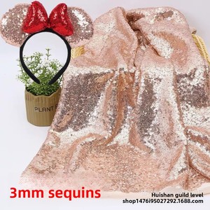 Tela de encaje de malla bordada de 3 mm para vestido de novia, tela de <span class=keywords><strong>punto</strong></span> elástica metálica con lentejuelas para vestidos de mujer y niñas, lista para enviar - Product Image 4