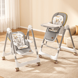 Chaise haute pliable de haute qualité pour bébé de 0 à 3 ans Chaise de salle à manger de luxe <span class=keywords><strong>confortable</strong></span> <span class=keywords><strong>avec</strong></span> hauteur de siège réglable - Product Image 1