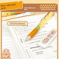 OEM/ODM Nouveau style 2026 Ensemble de crayons automatiques Capybara, Ensemble de crayons mécaniques créatifs et mignons à motif de dessin animé avec recharges de mine