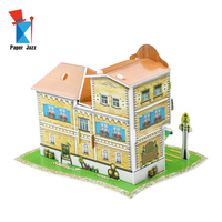 Modèle de maison en mousse 3D à faire soi-même pour enfants - Construction en mousse 3D colorée à faire soi-même, puzzle, jouets cadeaux, apprentissage de l'enfance pour la décoration de la maison