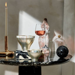 أثاث منزلي اسكندنافي طاولات طعام إيطالية حديثة من الحجر الطبيعي طاولة قهوة مستديرة من الرخام - Product Image 6