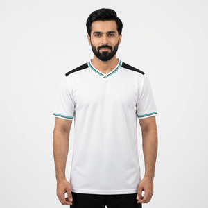 Camiseta Deportiva de Malla Corta y Holgada Estilo Vintage para Hombre, Ropa Urbana Retro para Fútbol, Suministro de Fábrica - Product Image 1