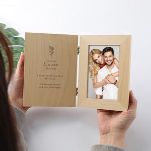 Bán buôn lãng mạn Valentines cá nhân lưu niệm các cặp vợ chồng gỗ hình ảnh khung ảnh - Product Image 4