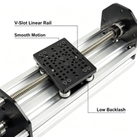 Kit Aktuator Linear NEMA 17 dengan Sekrup Penggerak V-Slot untuk OpenBuilds CNC Printer 3D