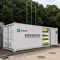 Système de culture hydroponique vertical Starfarm, culture hydroponique en conteneur NFT, micro-légumes pour la laitue et les légumes à feuilles vertes