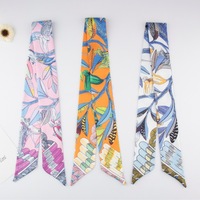 Accessoires de cheveux en twill imprimé de luxe pour femmes, nœud imprimé tendance