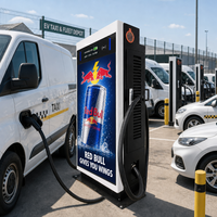 CCS GBT NACS DC EV-Ladegerät 180kW Mit Großem LED-Werbedisplay und CCS1-Anschluss für Einkaufszentren Parkplätze WrightCharge