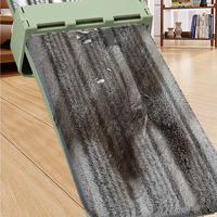 Serpillère plate auto-nettoyante en microfibre de 45 cm, la plus vendue, pour le nettoyage des panneaux en acier, sans lavage à la main
