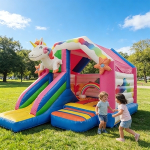 Castillo Inflable para Exteriores, Venta al por Mayor, Castillos Inflables Comerciales con Tobogán para Niños - Product Image 1