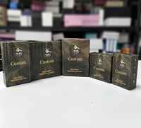 Boîte en carton personnalisée pour flacon en verre avec plateau en plastique, autocollant et dépliant d'instructions, emballage personnalisé avec logo