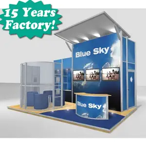 High Quality Advertising Exhibition Booth with Light Box and Custom Design Trade show booth display