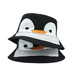 Ánh nắng mặt trời ngoài trời vui Panama cap mũ thiết kế vị trí đôi bên ngư dân mũ in phim hoạt hình chim cánh cụt mô hình xô hat - Product Image 2