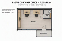 Bâtiment de bureaux en structure métallique, bureau préfabriqué en conteneur, espace de travail modulaire, solution de structure commerciale personnalisée