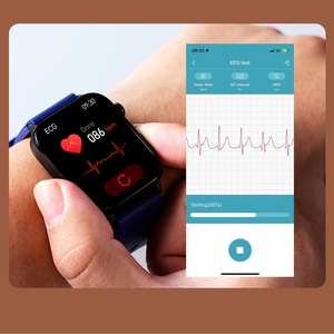 Montre connectée ECG HRV Surveillance <span class=keywords><strong>de</strong></span> la fréquence cardiaque Montre intelligente TFT IP68 Étanche Fonction d'appel Bluetooth Montres connectées pour poignet Et570 - Product Image 4