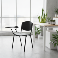 Chaise de formation pliable empilable avec cadre en acier et assise en plastique PP, chaise de conférence