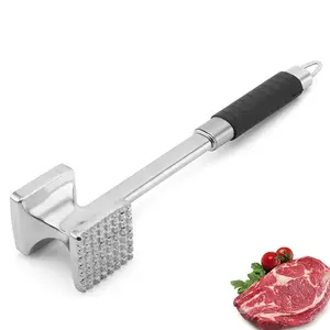 Martello inteneritore per bistecca di carne in acciaio inossidabile con Logo personalizzato a basso MOQ di vendita caldo