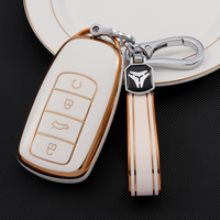 Coque souple en TPU pour porte-clés de voiture Chery Tiggo Arrizo OMODA JAECOO Fulwin Bonus Very Forza J2 Celer Envy Rings Keychain Bag