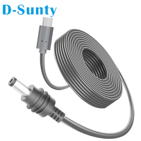 Câble d'alimentation Starlink Mini USB-C vers DC 20V 5A, connecteur cylindrique PVC gris Cat 5e, compatible avec les chargeurs PD 100W et les batteries externes, 6,6-30 pieds