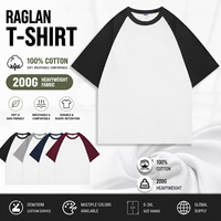 T-shirts décontractés 100 % coton 200 GSM à col rond et manches courtes, unis, amples, respirants, doux, avec logo personnalisé imprimé, pour usine de production