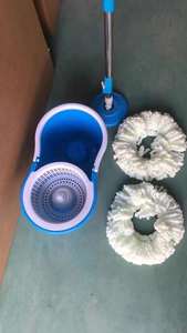 Set Secchio con Mocio Rotante a Pressione Manuale <span class=keywords><strong>per</strong></span> <span class=keywords><strong>Casa</strong></span>, Asciugatura a Centrifuga, Risparmio di Fatica, Rotazione a 360° - Product Image 5