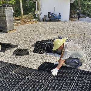 JNZ Nouvelle arrivée Grille <span class=keywords><strong>d</strong></span>'herbe en plastique Grille de <span class=keywords><strong>gravier</strong></span> pour allée Verrouillage facile par clic Grille de pavage en plastique recyclé - Product Image 4