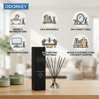 Flacon diffuseur d'aromathérapie 90 ml, longue durée, écologique, non toxique, avec bâtonnets diffuseurs, 30%-50% d'ingrédients actifs
