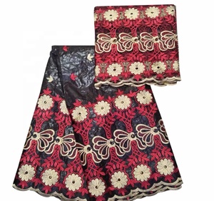 H & D tessuto stile moda africano Bazin ricamo Bazin tessuto pizzo Bazin - Product Image 5