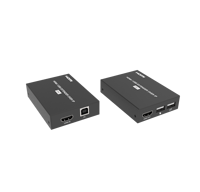 Extensor HDMI sobre IP 1080P de 150m con USB KVM y paso de IR, compatible con H.265, de 1 a Múltiples