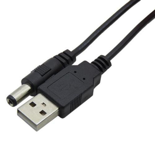 Cord USB a Male to 2.1/2.5*0.7/4.0*1.7/3.5*1.35 5.5mm Barrel Jack Power Cable Cord Connector 5V DC Charger Power Cable