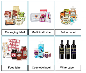 Biểu tượng tùy chỉnh nhãn cuộn không thấm nước Vinyl Nhãn dán giấy dính nhãn dán nhãn bao bì nhãn - Product Image 3